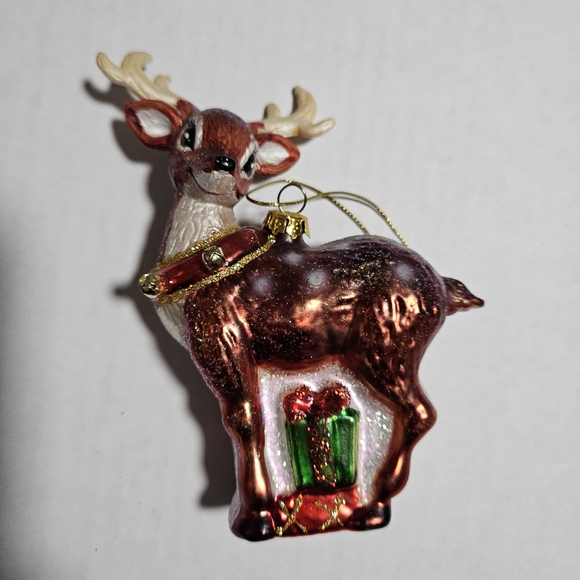 Fawn Baby Deer Glass Christmas Ornament - Picture 3 of 4